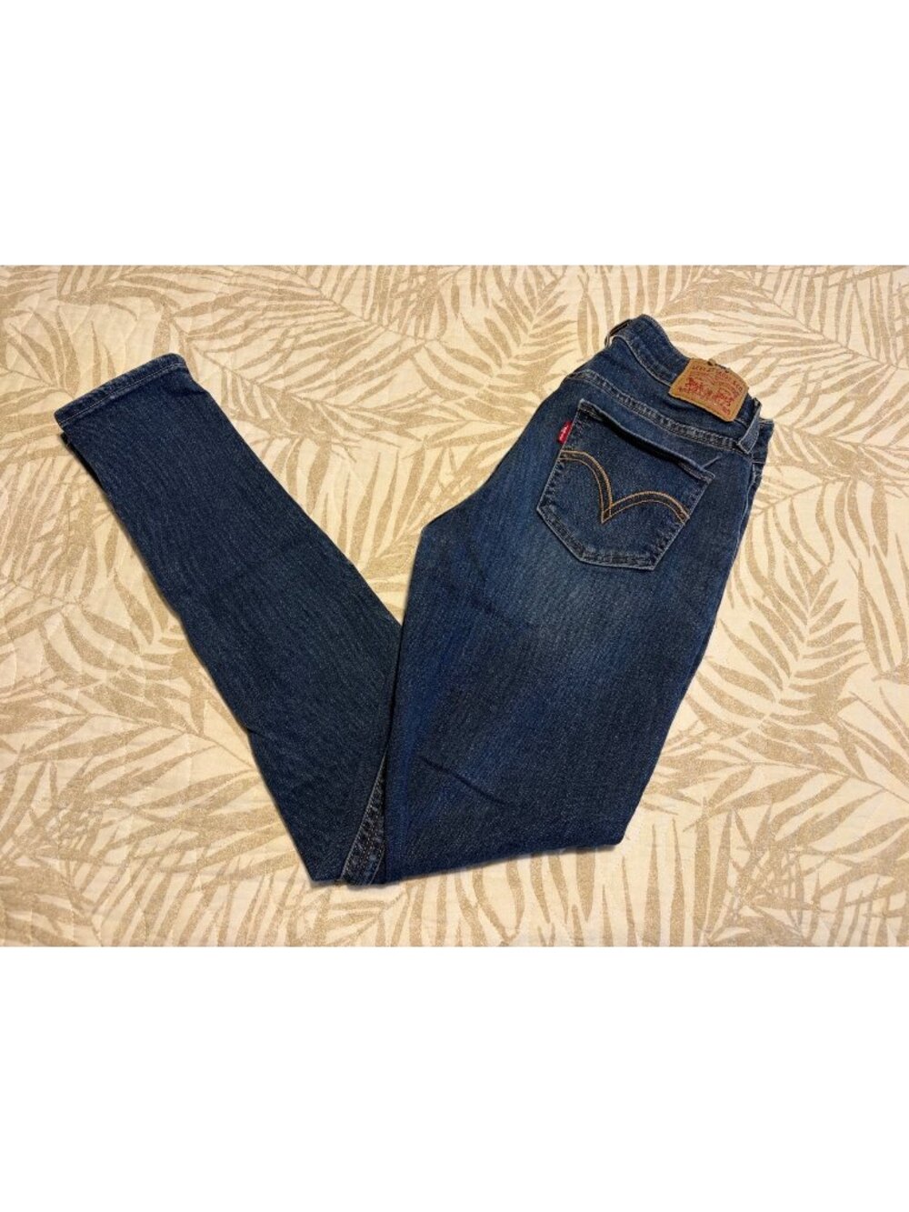 Levis 535 Super Skinny Jeans Womens Size 29 Medium Wash Stretch Denim